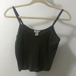 Olive Cropped Tank